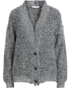 Caractere Charcoal Cardigan Polyacrylic, Mohair Wool, Polyamide - Grey