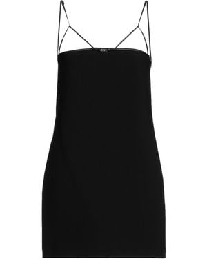 DSquared² Mini Dress Polyester, Polyurethane Coated, Ovine Leather - Black