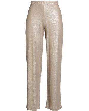 Majestic Filatures Sand Trousers Linen, Elastane - Natural