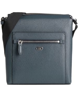 Ferragamo Cross-Body Bag Calfskin - Blue