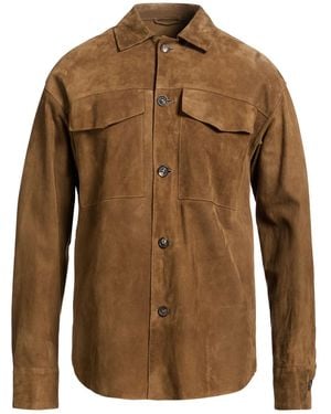 Lardini Shirt Lambskin - Brown