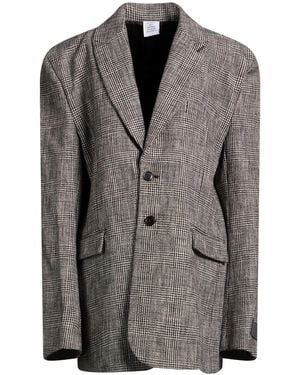 Vetements Coat Cotton - Gray