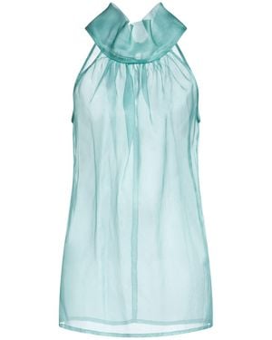 GIADA CURTI Top Silk - Blue