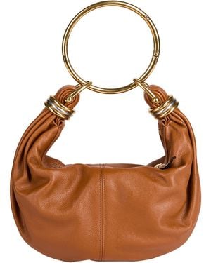 Chloé Light Handbag Calfskin - Brown