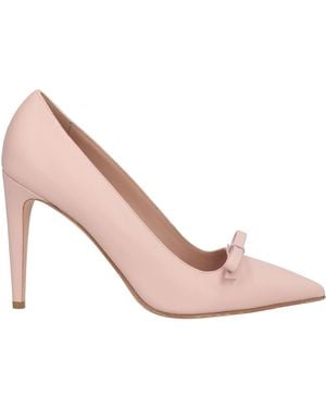Red(V) Pumps Leather - Pink