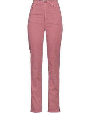European Culture Jeans Cotton, Polyester, Elastane - Pink