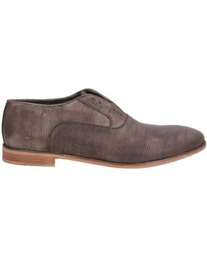 JP/DAVID Dark Lace-Up Shoes Leather - Brown