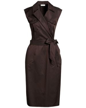 Ballantyne Dark Midi Dress Cotton, Silk - Black