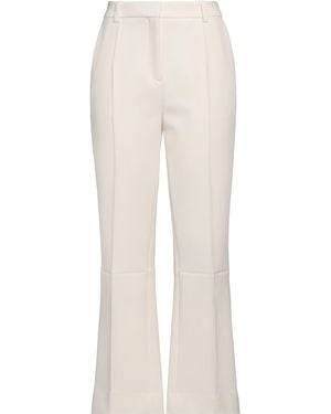 Victoria Beckham Trousers Polyester, Virgin Wool, Polyamide, Elastane - White