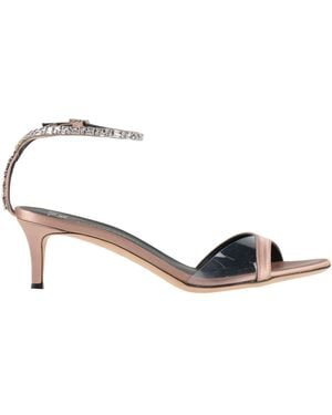 Giuseppe Zanotti Blush Sandals Textile Fibers, Pvc - Metallic