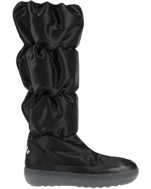 Giorgio Armani Boot Polyester, Polyamide, Silk, Cow Leather - Black