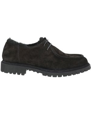 Officine Creative Lace-Up Shoes Shearling - Black