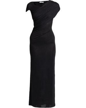 LES FILLES D'EVA Maxi Dress Viscose, Polyester, Elastane - Black