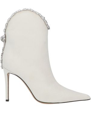 Alexandre Vauthier Ankle Boots Textile Fibers - White