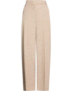 MAX&Co. Pants Viscose, Polyester, Wool, Polyamide - Natural