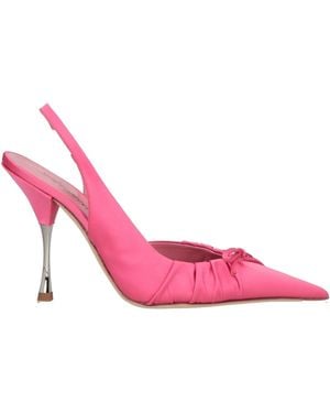 Blumarine Fuchsia Pumps Textile Fibers - Pink