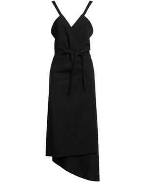Quira Maxi Dress Polyester, Virgin Wool - Black