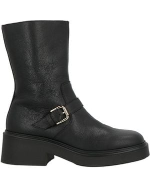 Pollini Ankle Boots Goat Skin - Black