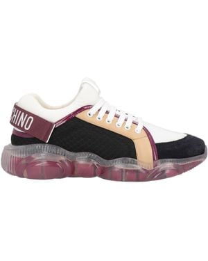 Moschino Sneakers Leather, Textile Fibers - Black