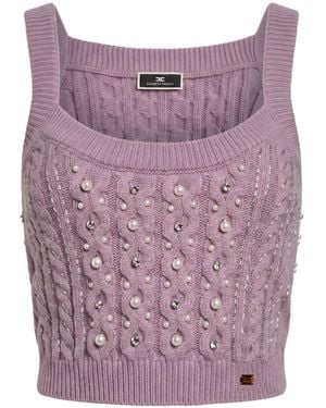 Elisabetta Franchi Top - Purple