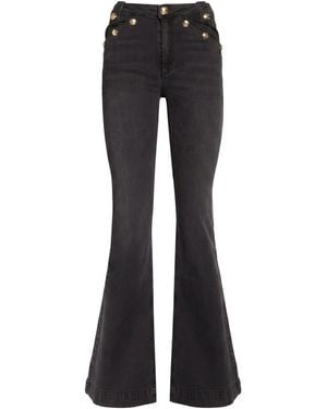 Gaelle Paris Jeans Cotton, Elastane - Black