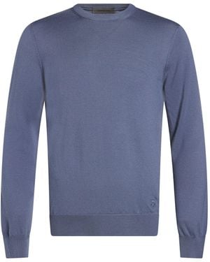 Corneliani Sweater Virgin Wool - Blue