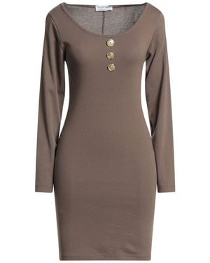 Odi Et Amo Mini Dress - Brown