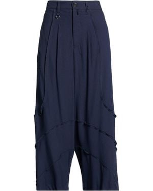 High Use Trousers Rayon, Virgin Wool - Blue