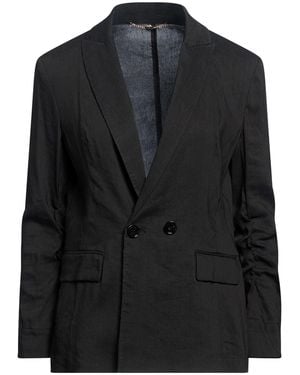 Marc Cain Blazer Linen, Viscose, Elastane - Black