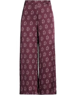 1 One Plum Pants Viscose - Purple
