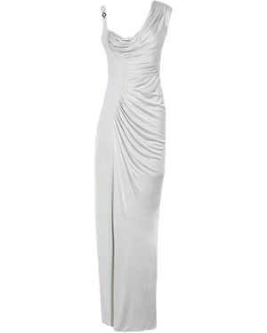 Versace Light Maxi Dress Viscose, Acetate - White