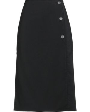スカート Courreges Midi Skirt Courrèges logo-embroidered Vinyl Midi Skirt | Black | FARFETCH