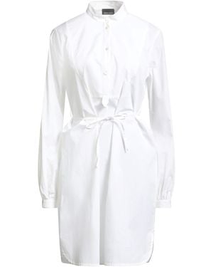 Ermanno Scervino Mini Dress Cotton, Elastane - White