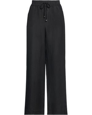 Le Tricot Perugia Trousers Linen - Black
