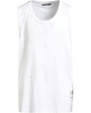 Tシャツ・カットソー DOLCE & GABBANA WHITE COTTON TANK TOP Dolce & Gabbana - Cotton tank top White - The Corner