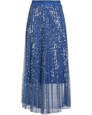 Dixie Bright Maxi Skirt Polyester - Blue