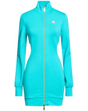 Chiara Ferragni Mini Dress Cotton, Elastane - Blue