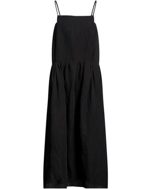 KHAITE Midi Dress Silk, Cotton - Black