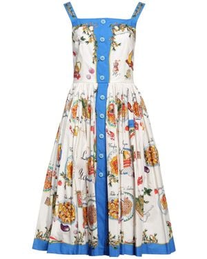 Dolce & Gabbana Midi Dress - Blue