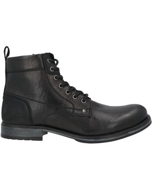 Jack & Jones Ankle Boots Leather - Black