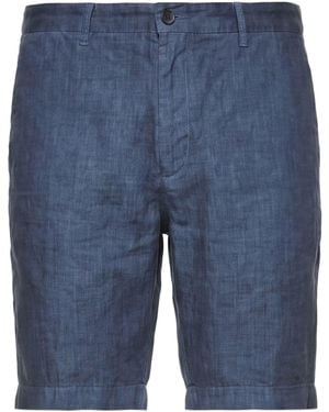 120% Lino Shorts & Bermuda Shorts - Blue