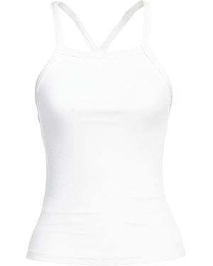 Ottod'Ame Ivory Tank Top Viscose, Elastane - White
