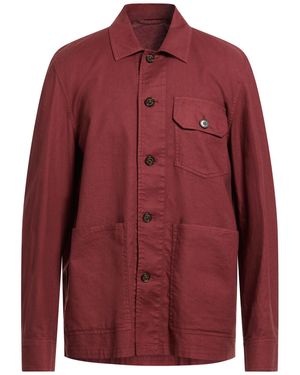 Brooksfield Jacket Cotton, Linen, Elastane - Red