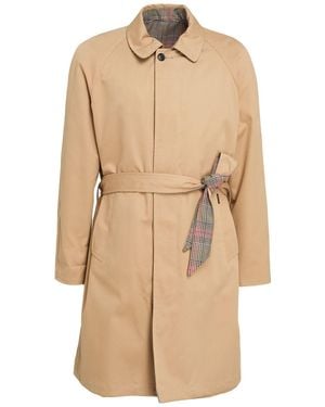 Paltò Overcoat & Trench Coat Polyester, Cotton, Wool - Natural