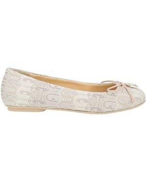 Furla Ballet Flats Textile Fibers - White