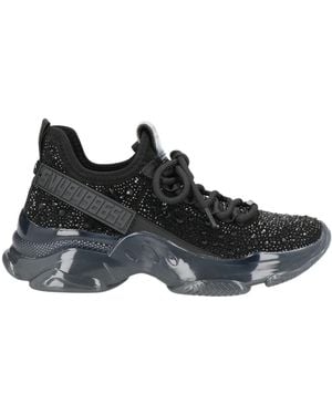 Steve Madden Maxima R Studded Textile Trainers - Black