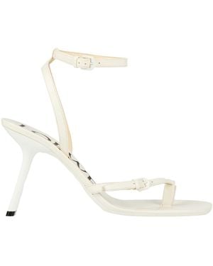 Loewe Ivory Thong Sandal Leather - White