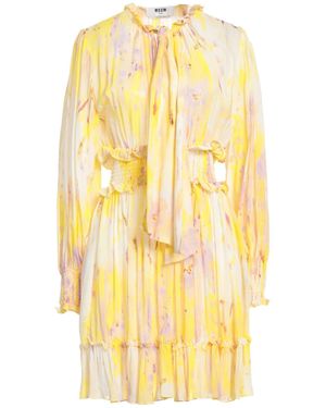 MSGM Vestito Corto - Giallo