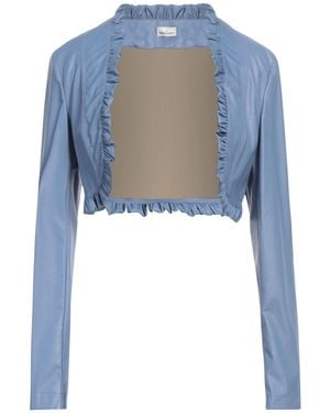 Rebel Queen Shrug Viscose, Polyurethane Resin - Blue