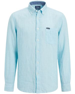 Façonnable Shirt Linen - Blue